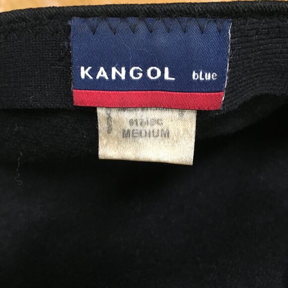 Kangol Black Wool Hat Cap Vintage Newsboy Cap - Picture 8 of 10